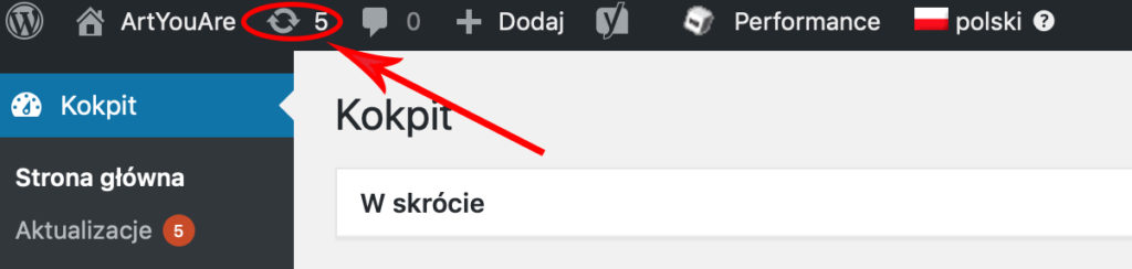 aktualizacja wordpressa